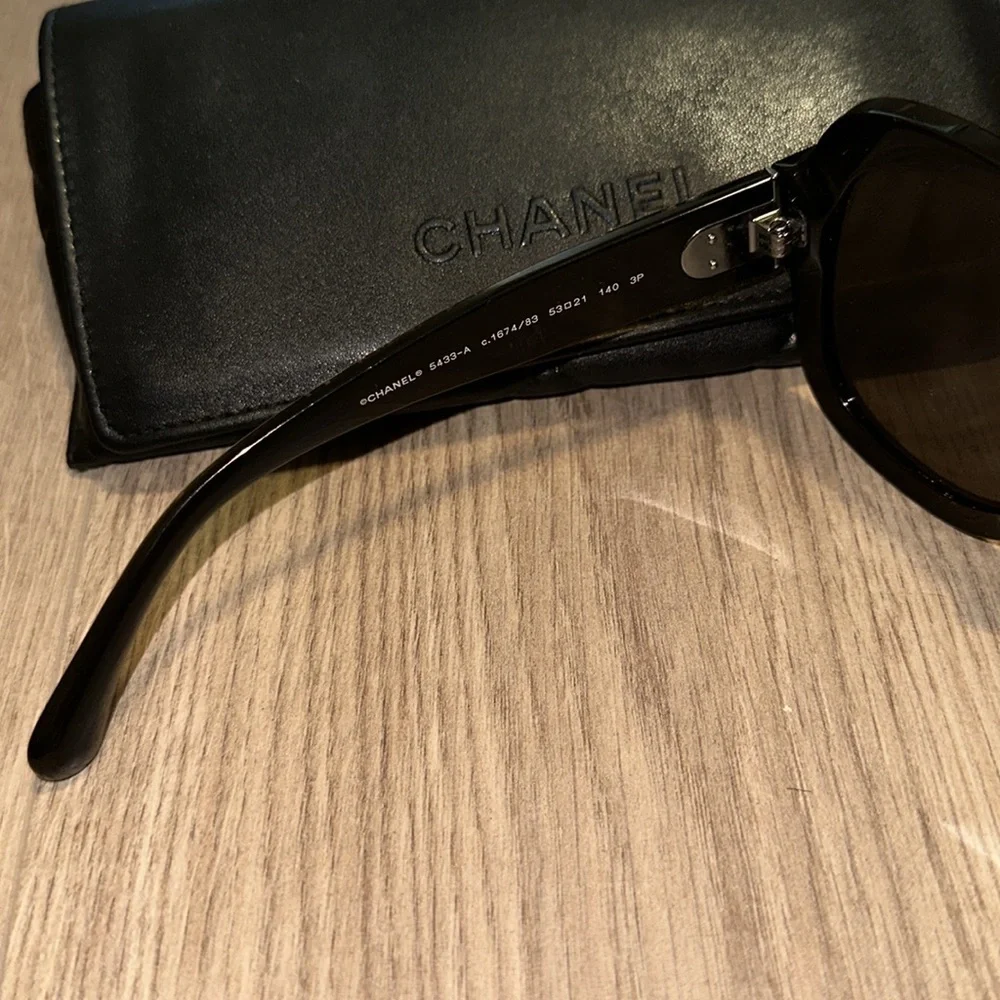 Chanel rounded square sunglasses with metal design